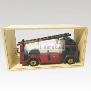 Darčeková fľaša 0,5l na alkohol - RETRO HASIČSKÉ AUTO (Luxusný dávkovač na alkohol 0,5l - RETRO HASIČSKÉ AUTO)