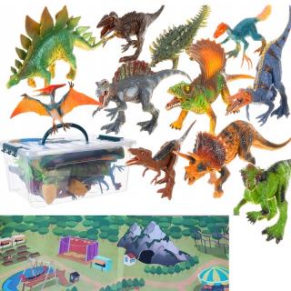 Dinosaurí svet s hracou podložkou a figúrkami - 11 dinosaurov