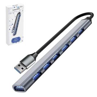 HUB 7x port - 1x USB 3.2, 6x USB 2.0