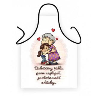 Kuchařská zástěra pro babičku – Vaří nejlépe (CZ)