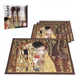 Látkové prestieranie 40x29, 5cm 4ks Gustav Klimt – Bozk