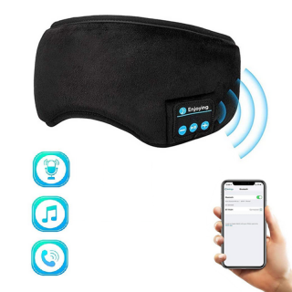 Maska na spanie so slúchadlami Bluetooth 24343 – čierna