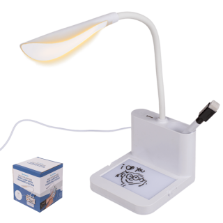 Multifunkčná USB lampička 5v1 - biela
