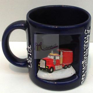 Originálny hrnček kamion VEĽA ŠŤASTNÝCH KM (SK)