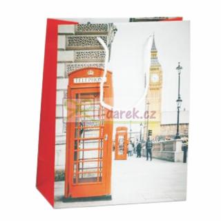 Papierová darčeková taška 18x23cm - Londýn Big Ben