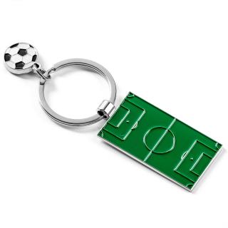Prívesok na kľúče pre futbalistu – Ihrisko a futbalová lopta