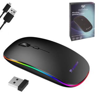 RGB bezdrôtová myš 1600 DPI Dunmoon 21843 – čierna