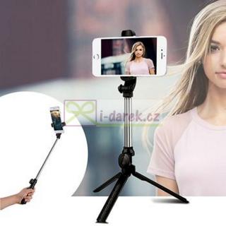 Selfie tyč so statívom 72cm s Bluetooth ovládaním