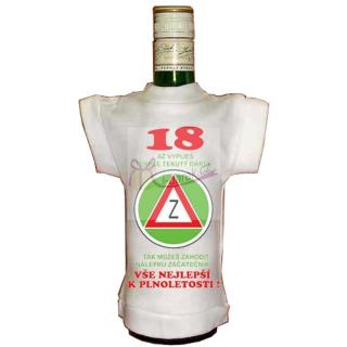 Tričko na lahev jubileum - výročí 18 let (CZ)
