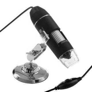 USB digitálny mikroskop k PC, 8LED osvetlenie - ZOOM 0x-1600x