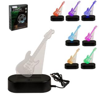 USB lampička s 3D ilúziou - Elektrická gitara