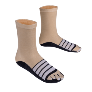 Veselé ponožky - prúžkované sandále