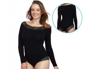 Dámske body - Gaia BDV136 Farba: Biela, Veľkosť: XL