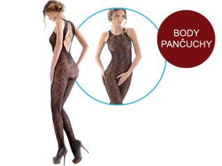 Dámske body-pančuchy - sieťované - Gatta Red Rose 03 (30 DEN) Farba: Čierna (nero), Veľkosť: M / L