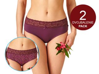 Dámske nohavičky - KEY LPC640 (2x) Farba: Vyobrazená kombinácia vzorov, Veľkosť: M
