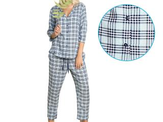 Dámske pyžamo - KEY LNS470-2 Farba: Karo, Veľkosť: L