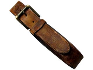 Kožený opasok - Landleder Rugged-Hide Jes (Belt) Farba: Hnedá, Veľkosť: 125x4 cm