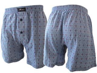 Pánske boxerky - trenírky - M-max Boxer Shorts Mix001 Farba: Modrá sv., Veľkosť: L