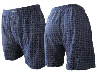 Pánske boxerky - trenírky - M-max Boxer Shorts Mix001 Farba: Modrá tm., Veľkosť: XL