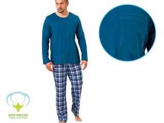 Pánske pyžamo - Hotberg Leo 1130 Farba: Modrá, Veľkosť: XL