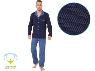 Pánske pyžamo - Hotberg Norbert 670-2 Farba: Modrá tm., Veľkosť: XL