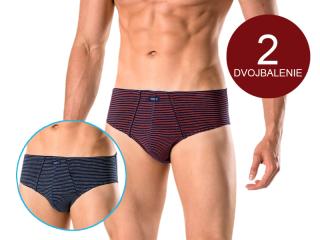 Pánske slipy - Key MPP302 (2x) Farba: Vyobrazená kombinácia vzorov, Veľkosť: XL