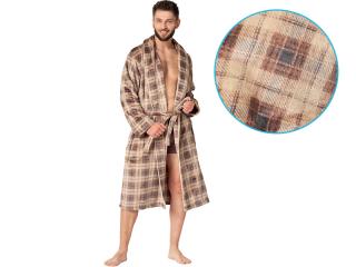 Pánsky župan - KEY MGL402 B24 Farba: Caffe Latte, Veľkosť: XL/XXL
