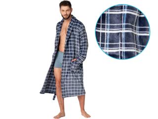 Pánsky župan - KEY MGL432 B24 Farba: Modrá tm., Veľkosť: XL/XXL