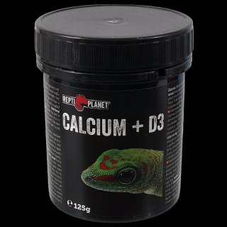 Calcium a D3 pre plazov 125g (Doplnok minerálov pre plazy Calcium a D3)