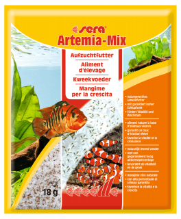 Sera Artemia-mix 18g (Sera Artemia-Kompletná zmes vajíčka so soľnou výživou 18g)