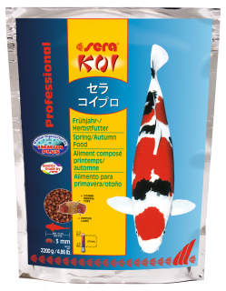 Sera KOI Professional jarné/jesenné krmivo 2200g (Sera KOI Professional Spring/Autum Food 2,2Kg)