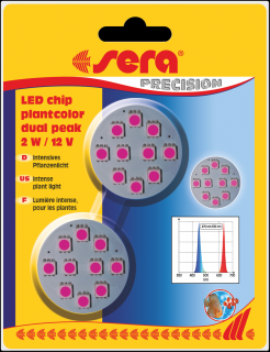 Sera LED čipy 2W / 12V plantcolor dual peak (Sera LED chip  plantcolor dual peak 2W/12 V)