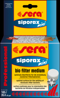 Sera siporax mini Professional 500ml (130g) (Sera siporax mini Professional 500ml na 100 litrov vody)