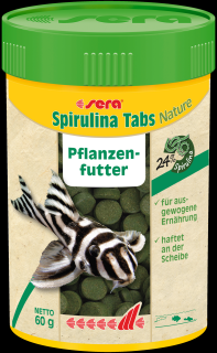 Sera Spirulina Tabs Nature 100 ml (60 g) (Spirulina Tabs Nature 24 tabliet)