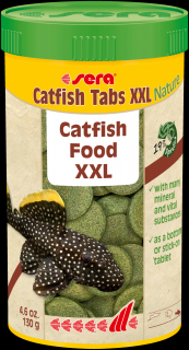 Sera Wels-Tabs XXL Nature 250 ml (130 g) (Sera Catfish Tabs Nature XXL 250ml)