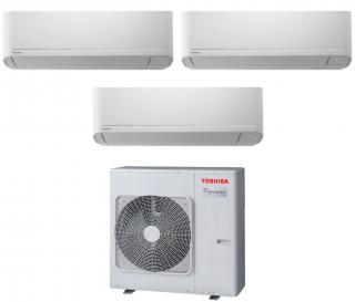 Klimatizácia Toshiba multisplit RAS-3M18G3AVG-E (5,2 kW) + 3x Seiya Classic 2,5 kW (RAS-B10B2KVG-E)