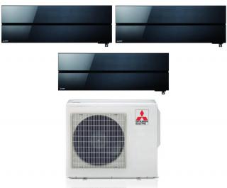 MITSUBISHI MXZ-3F54VF 5 kW + 3x Diamond Čierna 2,5 kw (MSZ-LN35VG2B)
