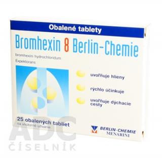 Bromhexin 8 Berlin-Chemie 8 mg 25 tabliet