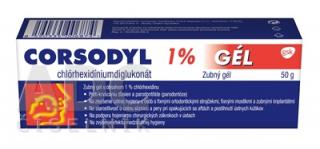 Corsodyl 1% gél 50 g