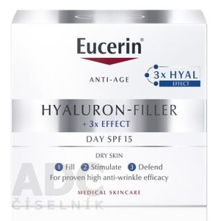 Eucerin Hyaluron-Filler + 3x EFFECT Denný krém SPF 15 pre suchú pleť