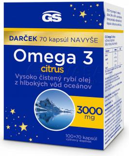 GS Omega 3 CITRUS darček 2023 100+70 kapsúl
