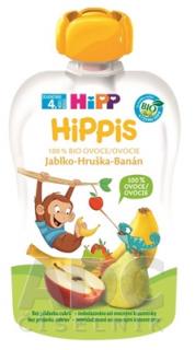 Hipp Hippis Bio 100% Ovocie Jablko Hruška Banán kapsička ovocný príkrm 100 g