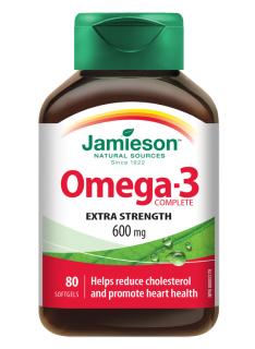 Jamieson Omega-3 Complete extra strength 600 mg 80 kapsúl