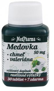 MedPharma Medovka 50 mg + Chmeľ + Valeriána tbl 30+7 zadarmo