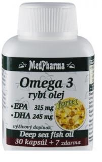 MedPharma Omega 3 forte EPA + DHA cps 30+7 zadarmo