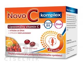 Novo C Komplex Lipozomálny vitamín C s vitamínom D3 a zinkom 90 kapsúl