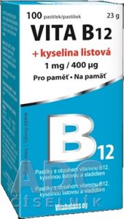 Vitabalans B12 + kyselina listová 1 mg/400mcg 100 tabliet