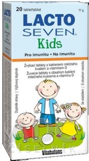 Vitabalans LactoSeven Kids žuvacie tablety 20 ks