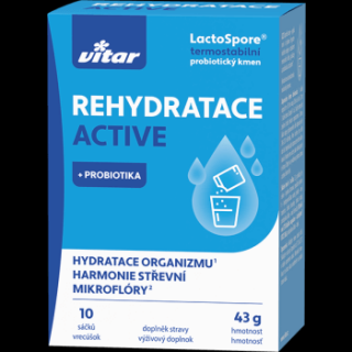 Vitar Rehydratace Active + probiotiká 10 x 4,3 g