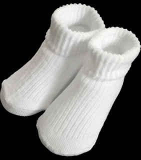 Biele ponožky (Mini ponožky)